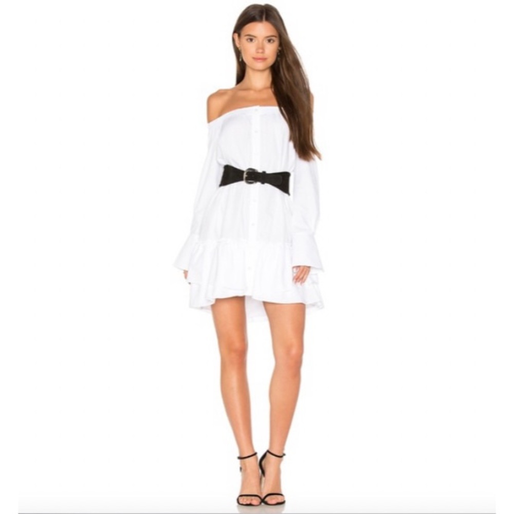 BCBGMaxAzria “AIYANA” Off-the -shoulder Dress